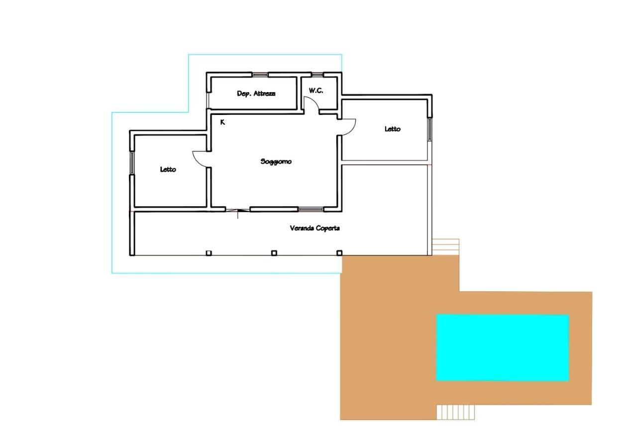 Villa Marci Con Piscina Privata A Nulvi Экстерьер фото